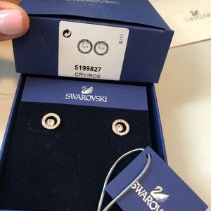 Swarovski CREATIVITY CIRCLE PIERCED EARRINGS